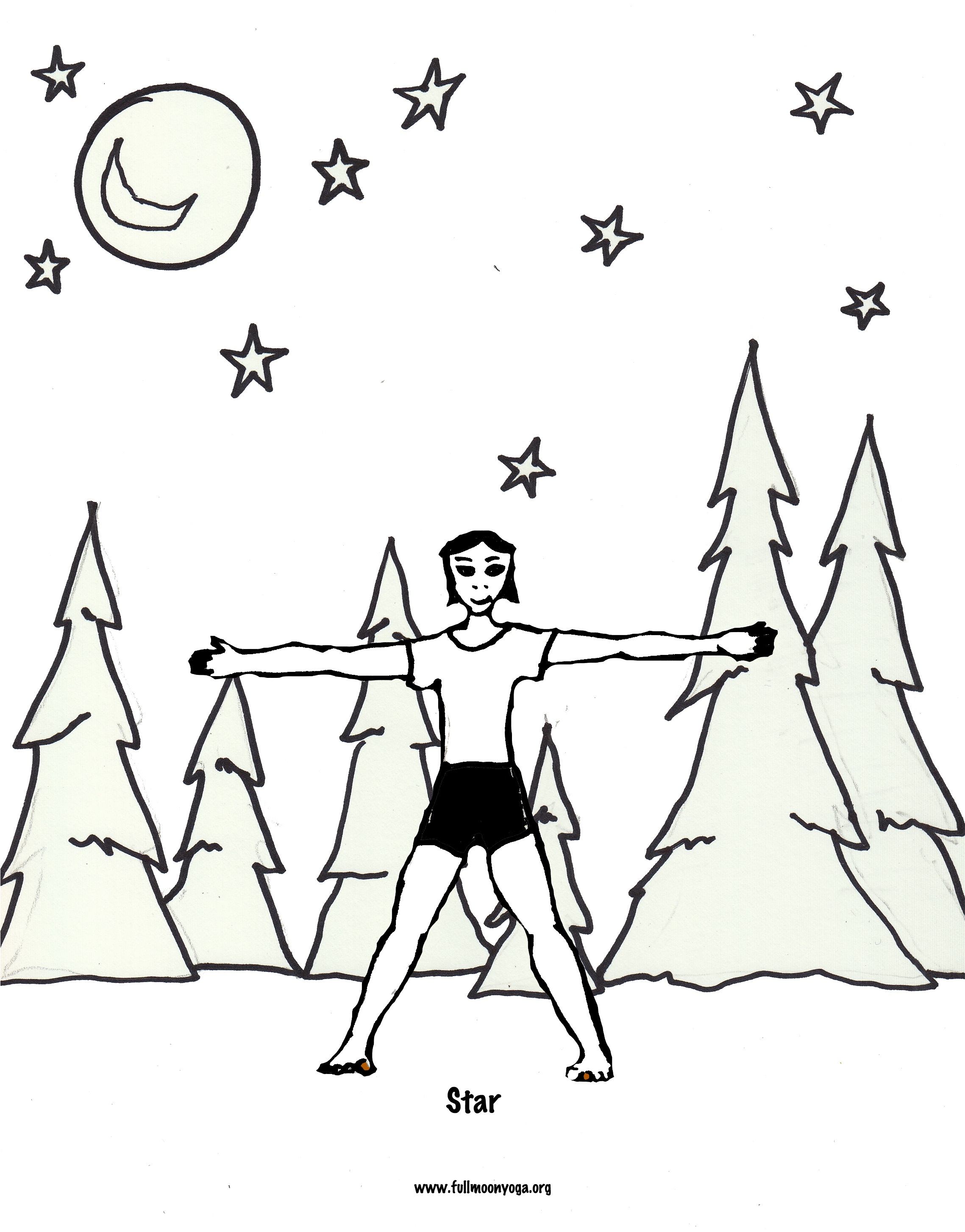 yoga coloring pages - photo #47