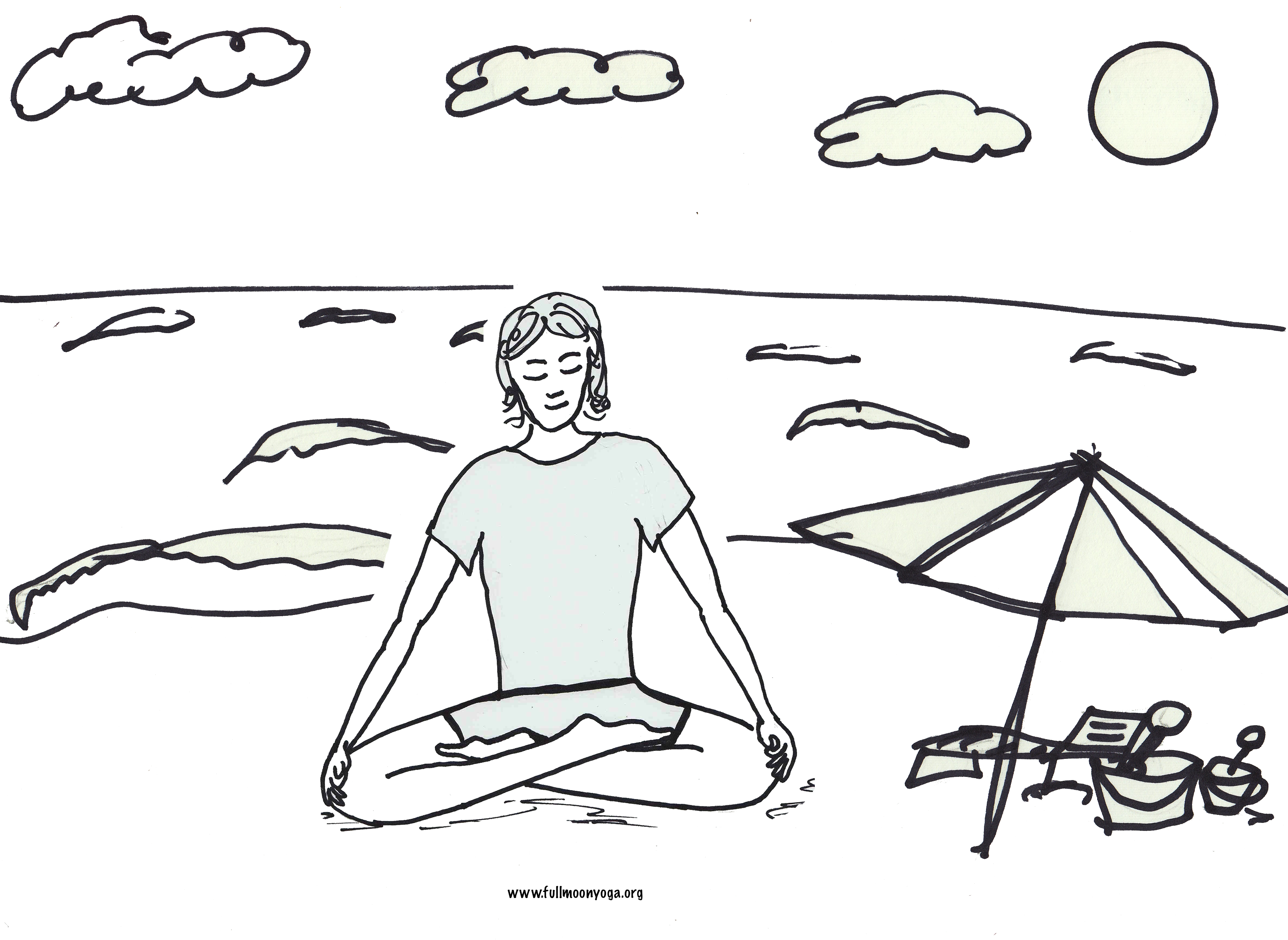 yoga coloring pages - photo #40